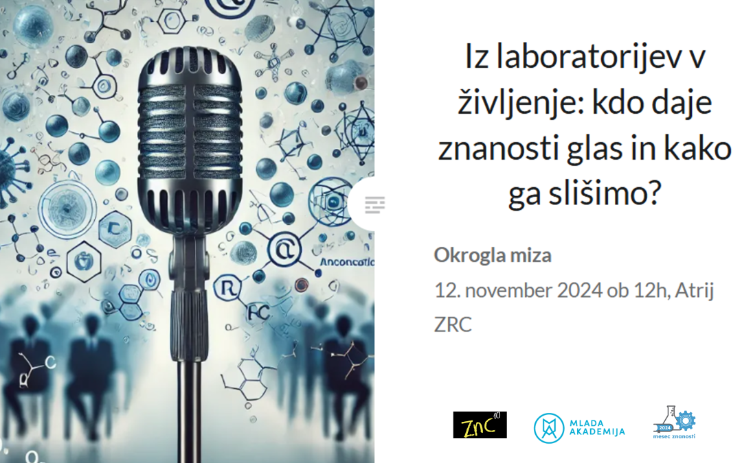 VABILO na dogodek “Iz laboratorijev v življenje: kdo daje znanosti glas in kako ga slišimo?”